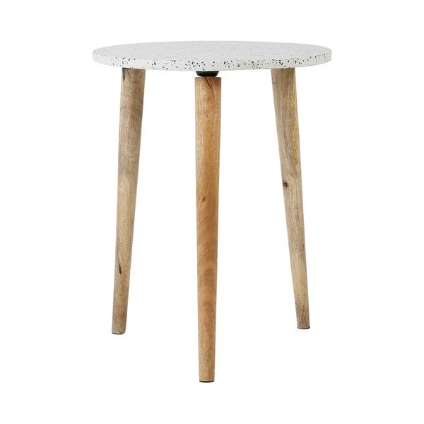 Apaļš kafijas galdiņš ar terraco virsmu ø 42 cm Terrazzo – Jardin d'Ulysse