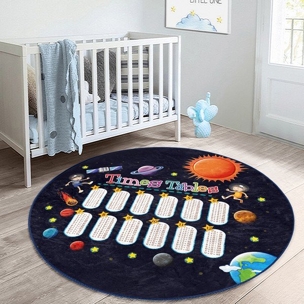 Melns bērnu paklājs ø 80 cm Comfort – Mila Home-image-4