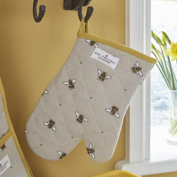 Virtuves dvieļu, priekšauta un virtuves cimda komplekts (5 gab.) Bumble Bees – Cooksmart ®-image-3