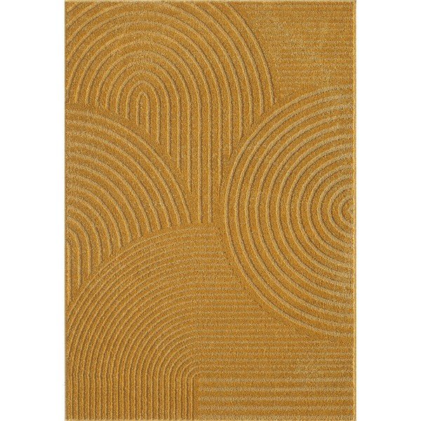 Okera dzeltens paklājs 200x290 cm Whirl – ESTE