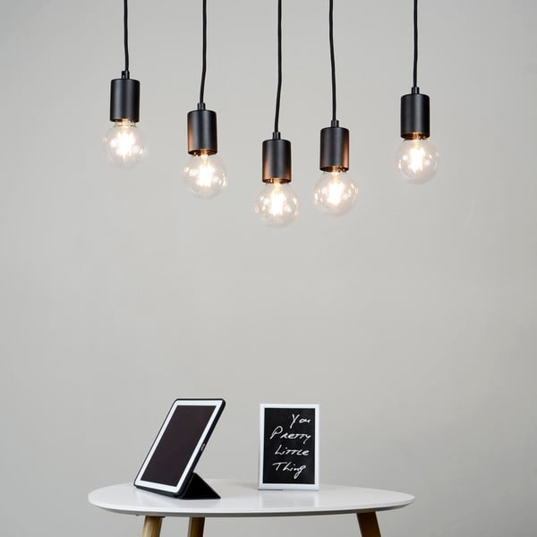 Melna piecdaļīga piekaramā lampa Sotto Luce Cero Basic-image-2