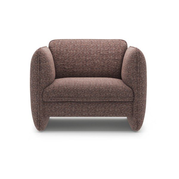 Brūns atpūtas krēsls no šenila auduma Georgia – Micadoni -image-2