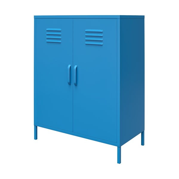 Zils metāla skapis Novogratz Cache, 80 x 102 cm-image-1