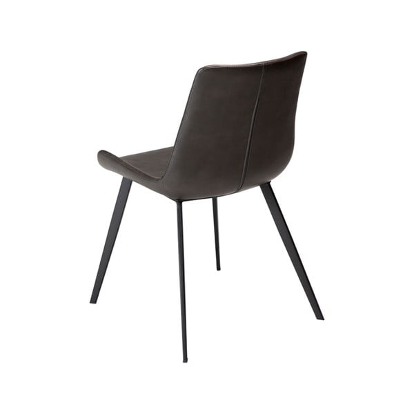 Pelēks eko ādas ēdamistabas krēsls DAN-FORM Denmark Hype-image-1