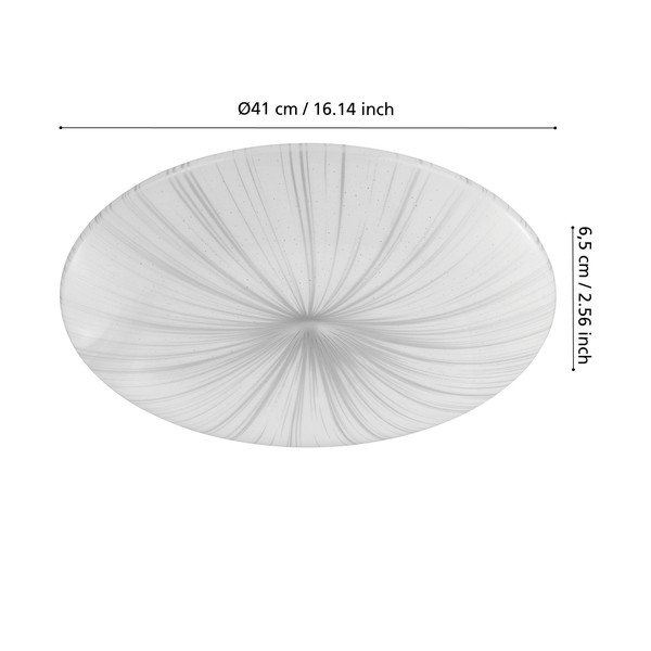 Balta/sudraba krāsas LED griestu lampa NIEVES – EGLO-image-2
