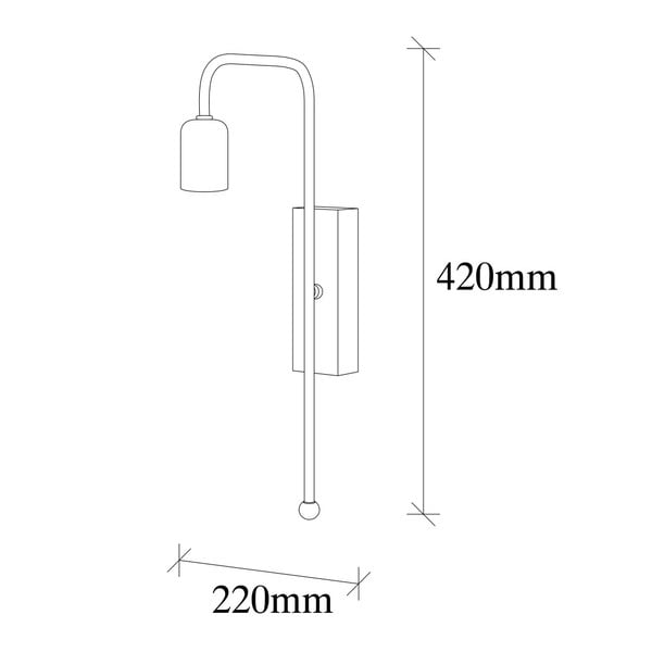 Zelta krāsas sienas lampa Pahoma – Opviq lights-image-2