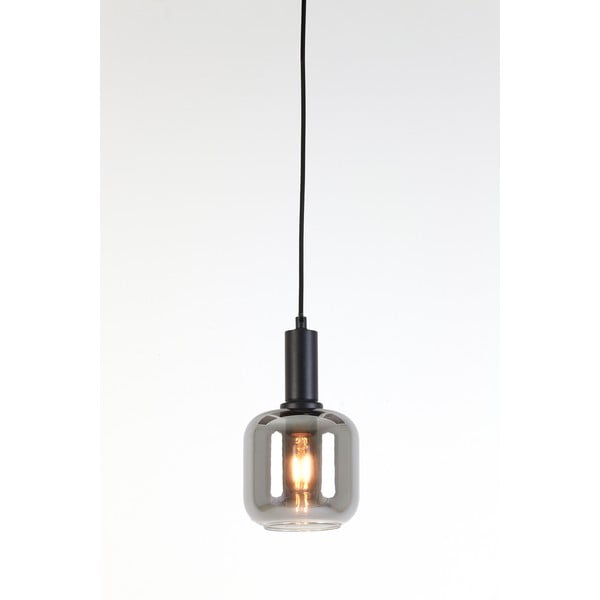 Pelēka griestu lampa ar stikla abažūru ø 21 cm Lekar – Light & Living-image-2