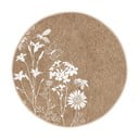 Gaiši brūns mazgājams robotu putekļu sūcējiem piemērots apaļš paklājs ø 120 cm Comfort – Mila Home