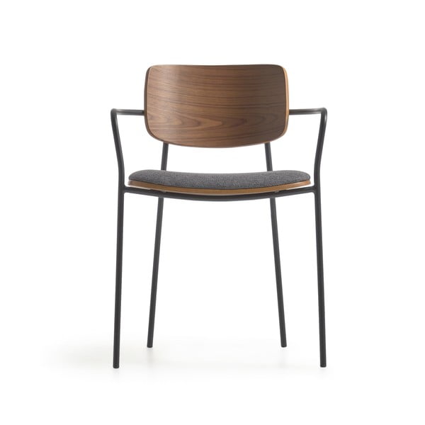 Pelēks/brūns pusdienu krēsls Maureen – Kave Home-image-2