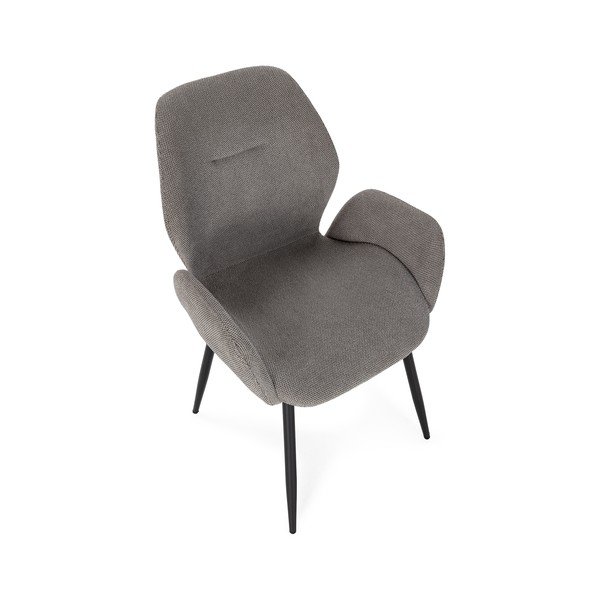 Pelēki polsterēti ēdamistabas krēsli (2 gab.) Ansu – Marckeric-image-3