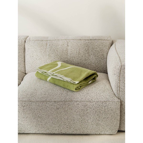 Zaļš/krēmkrāsas pleds 150x200 cm Felu – noo.ma-image-2