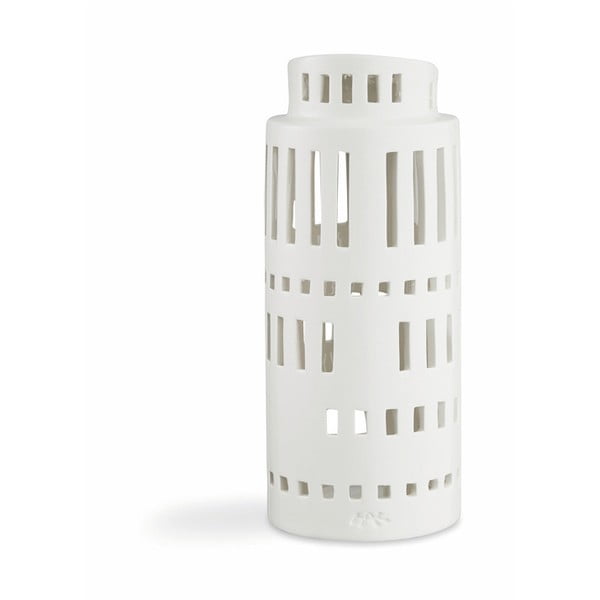 Balts keramikas svečturis Kähler Design Urbania Lighthouse Tower