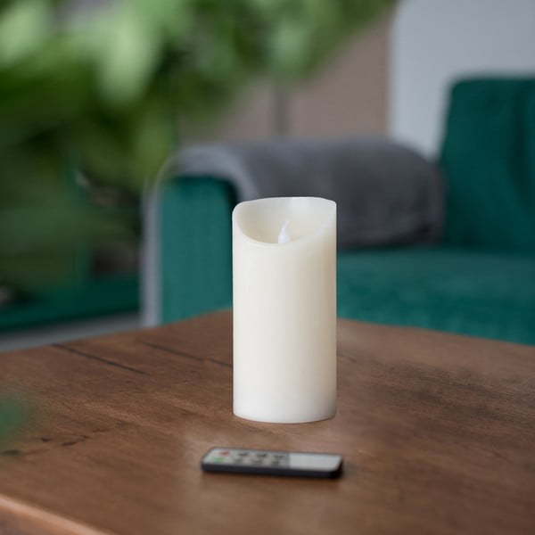 LED svece ar tālvadības pulti DecoKing Wax, augstums 15 cm-image-1