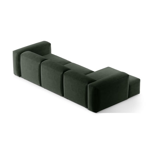 Zaļš stūra dīvāns (ar kreiso stūri/ar zvilni) Bergamo – Cosmopolitan Design-image-4