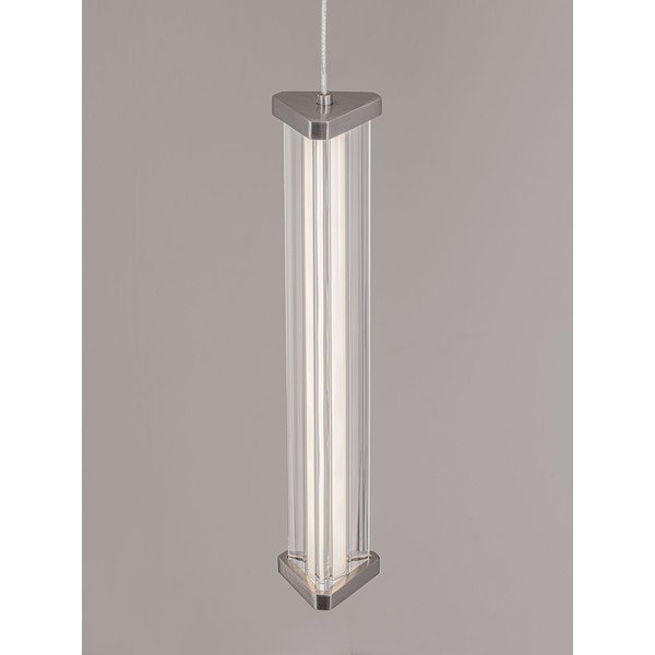Matēti melna/matētas sudraba krāsas metāla LED piekaramā lampa ar regulējamu spilgtumu ar akrila stikla abažūru ø 6 cm Pheme – Nova Luce-image-1