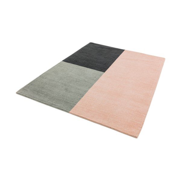 Rozā un pelēks paklājs Asiatic Carpets Blox, 200 x 300 cm-image-2