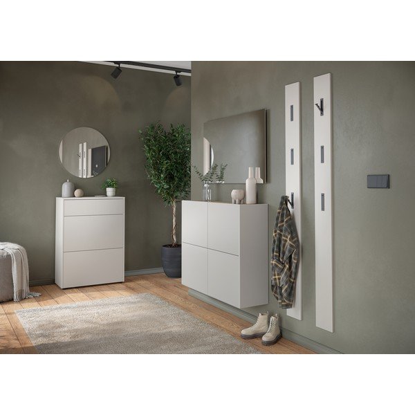 Krēmkrāsas matēts skapītis 70x99x34 cm Binetto – Germania-image-4