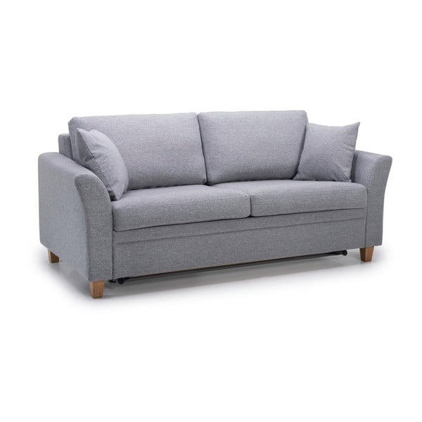 Pelēks izvelkamais dīvāns Scandic Sonia-image-2