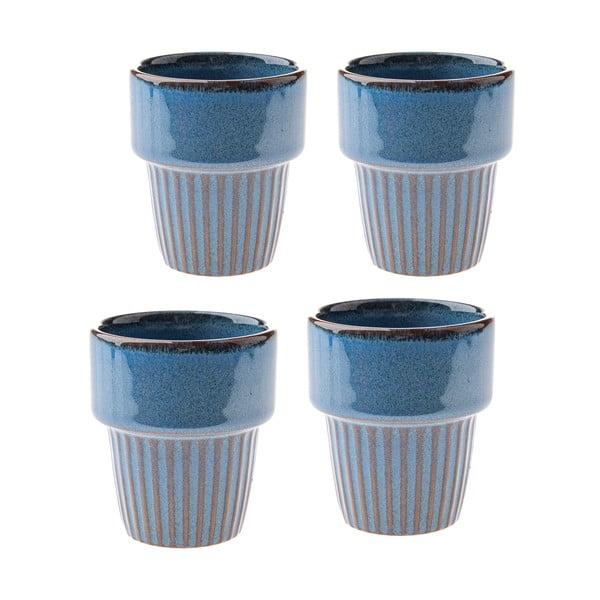 Zilas espreso akmensmasas tasītes (4 gab.) 100 ml Tone – Dakls