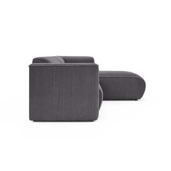 Tumši pelēks velveta stūra dīvāns (ar labo stūri/ar zvilni) Merid  – Ropez-image-3