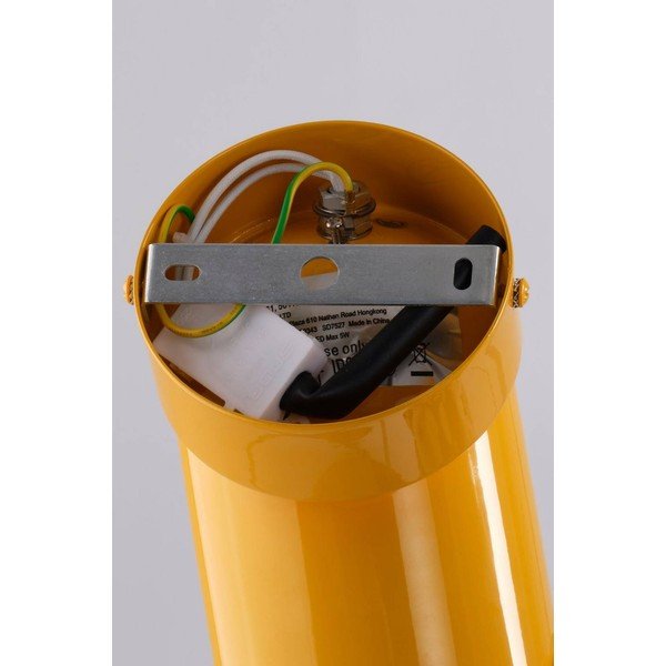 Dzeltena metāla prožektora tipa lampa ar saliekamu konstrukciju/ar regulējamu spilgtumu ø 10,5 cm Ara – Jotex-image-4