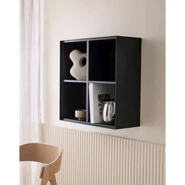 Melns sienas grāmatplaukts 68x68 cm Edge by Hammel – Hammel Furniture-image-1