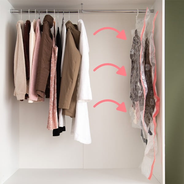 Vakuuma maisi apģērbam (2 gab.) Espace – Compactor-image-1