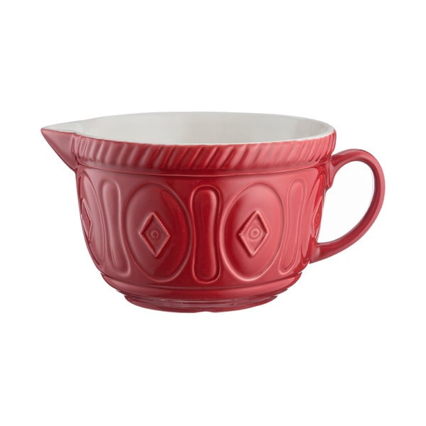 Sarkana keramikas bļoda ar piltuvi Mason Cash Batter, 2 l