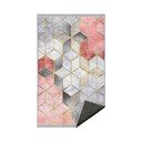 Rozā/pelēks mazgājams paklājs 160x230 cm – Mila Home