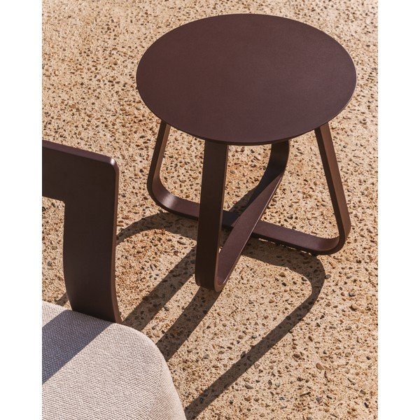 Metāla apaļš dārza galdiņš ø 48 cm Tamaris – Kave Home-image-3