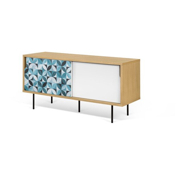 Mazs ozolkoka TV galdiņš ar metāla kājām TemaHome Dann Maroka-image-2