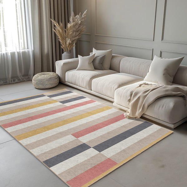 Mazgājams paklājs 60x100 cm Rosy Bandas – Mila Home-image-1