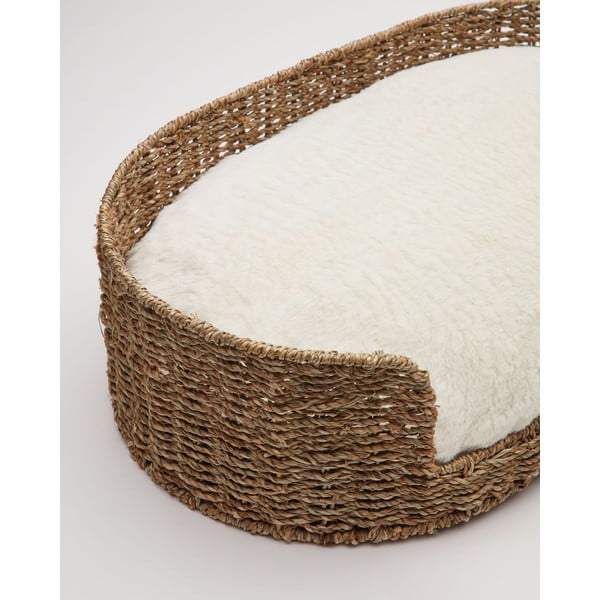 Balta mājdzīvnieku gulta 40x60 cm Codie – Kave Home-image-4