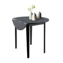 Melns izvelkamais ēdamgalds Støraa Trento Quer, ⌀ 92 cm