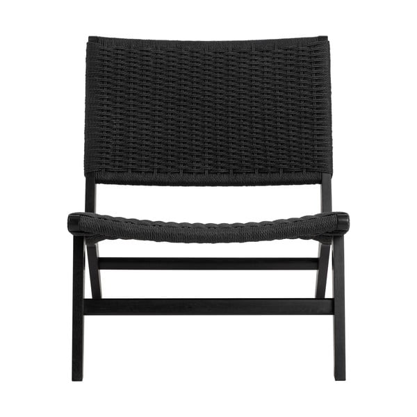 Melns austs atpūtas krēsls Carson – Actona