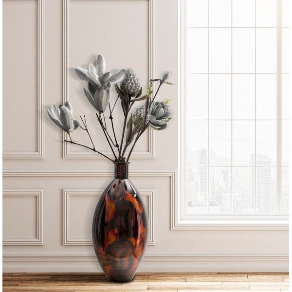 Brūna pārstrādāta stikla vāze Mauro Ferretti Ares, augstums 60 cm-image-1