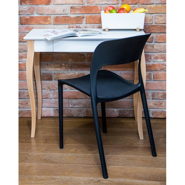 Balts rakstāmgalds Ragaba Lillo, garums 85 cm-image-1