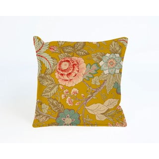 Dzeltens spilvens Velvet Atelier Japanese Flowers, 45 x 45 cm