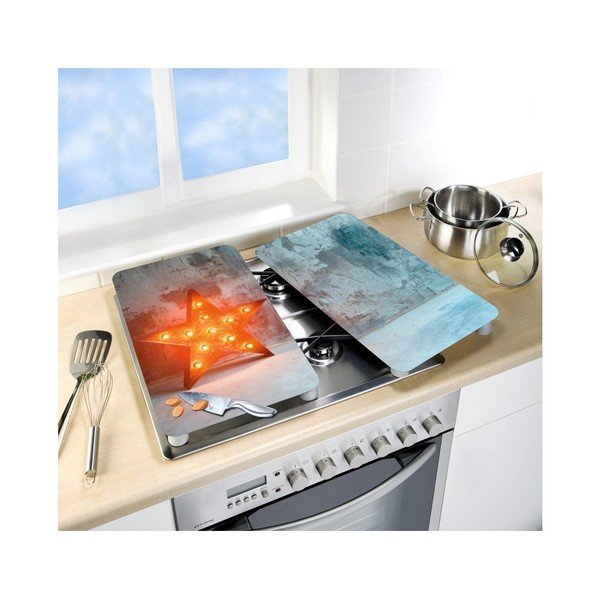 Stikla aizsargplāksnes plītij (2 gab.) Wenko Star, 52 x 30 cm-image-2