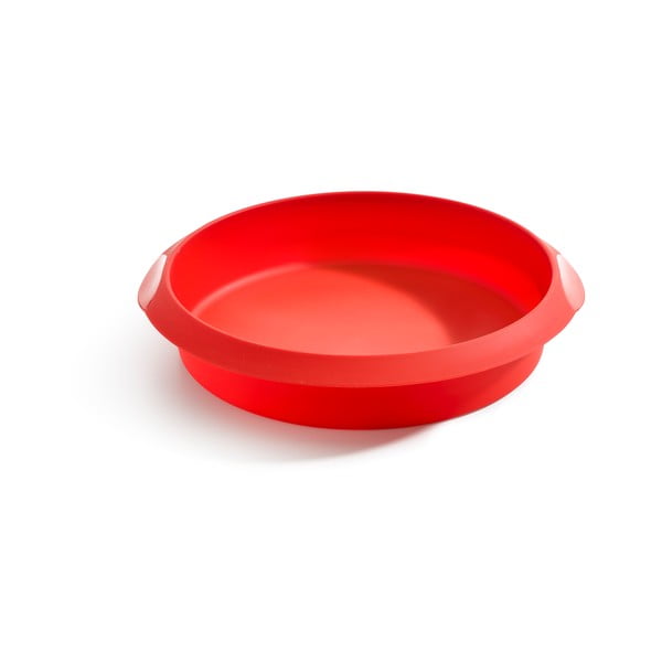 Sarkana silikona cepšanas forma Lékué, ⌀ 24 cm