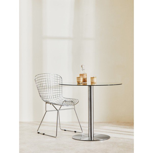 Apaļš ēdamgalds ar stikla galda virsmu ø 90 cm Metropolitan – Premier Housewares-image-1