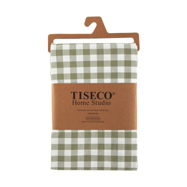 Kokvilnas galdauts 150x150 cm Gingham – Tiseco Home Studio-image-2