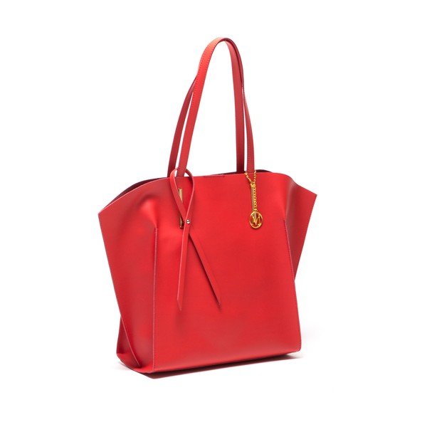 Sarkana ādas rokassoma Mangotti Kalina-image-2