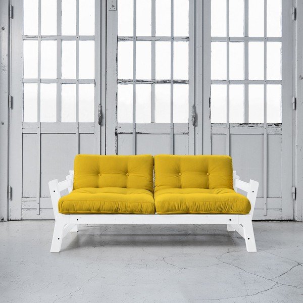 Dīvāns gulta Karup Step White/Amarillo-image-1