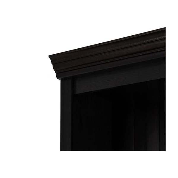 Brūns priedes masīvkoka grāmatplaukts 296x223 cm Anita – Støraa-image-4