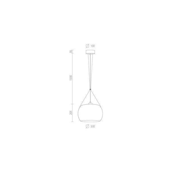 Balta piekaramā lampa Sotto Luce MOMO Elementary 1S Glossy-image-4