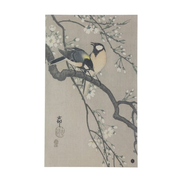 Plakāts no rokām darināta papīra BePureHome Blossom, 35 x 25 cm