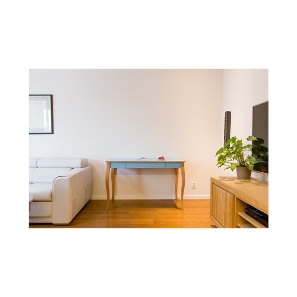 Gaiši tirkīza rakstāmgalds Ragaba Lillo, garums 105 cm-image-4