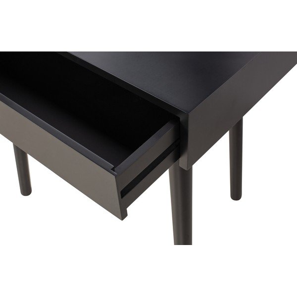 Melns tualetes galdiņš ar priedes koka kājām WOOOD Vanity-image-1