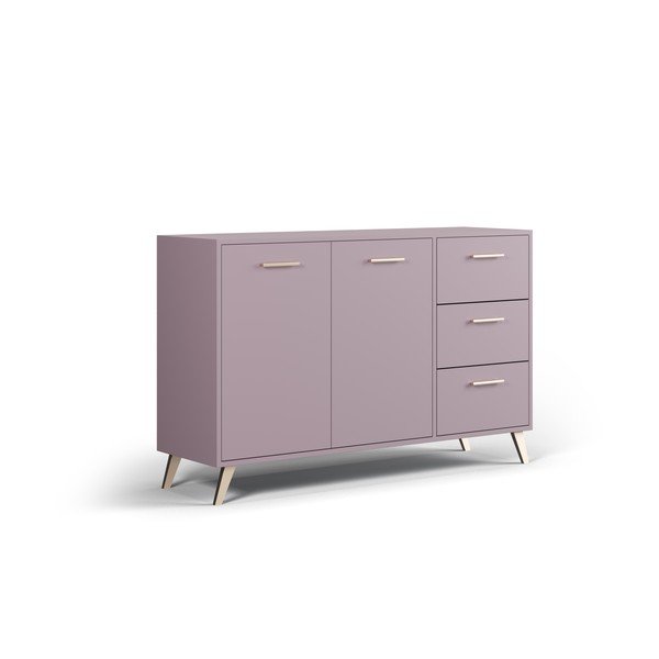 Rozā zema kumode 140x86 cm Burren – Cosmopolitan Design-image-2